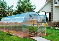 Теплица из поликарбоната "СИБИРСКАЯ МИНИ ТИТАН" - 4,6,8,10 м  (труба 20х20, шаг 1 метр)