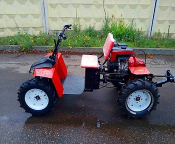 Минитрактор на базе мотоблока Shtenli 1900 АМ-4 14лс. Пониженная.